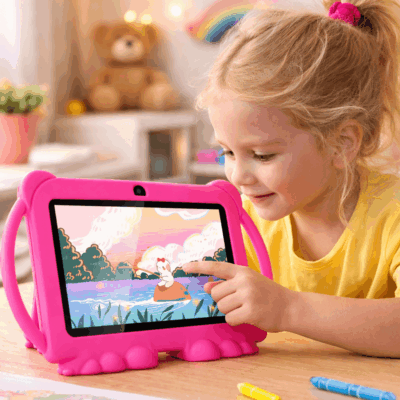Kids 7-inch Android Tablet – 32GB, 4GB RAM, Dual Camera